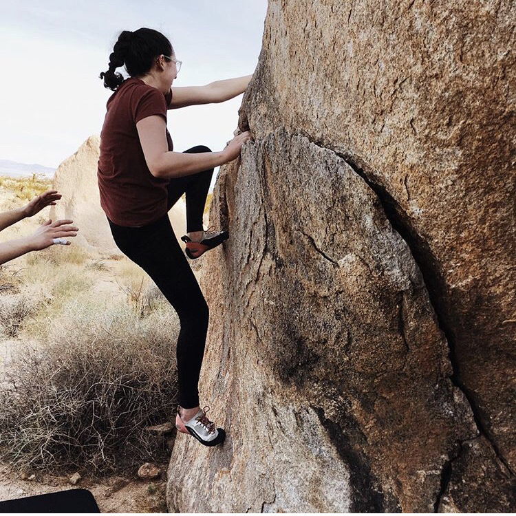 Stephanie Rockclimbing